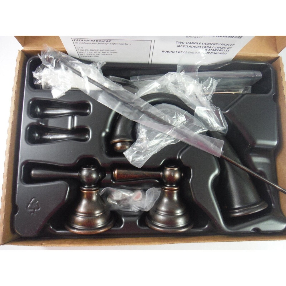 Moen Kingsley T6125ORB Oil Rubbed Bronze Widespread Bathroom Faucet